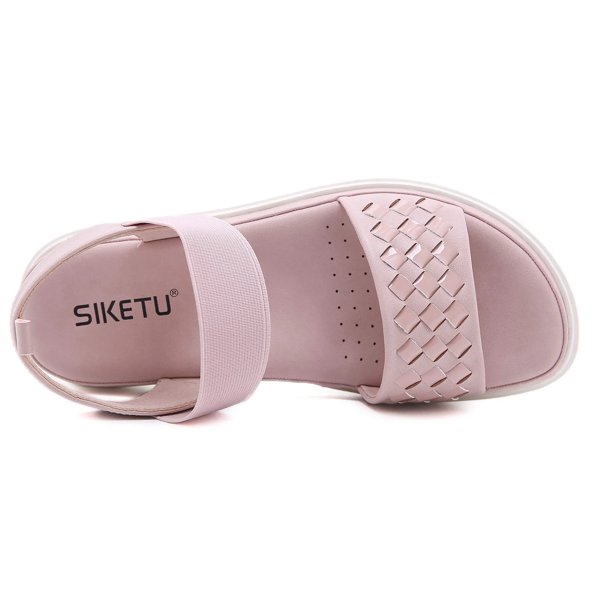 Braided Rubber Band Forever Slides Flat Sandals - Siketu