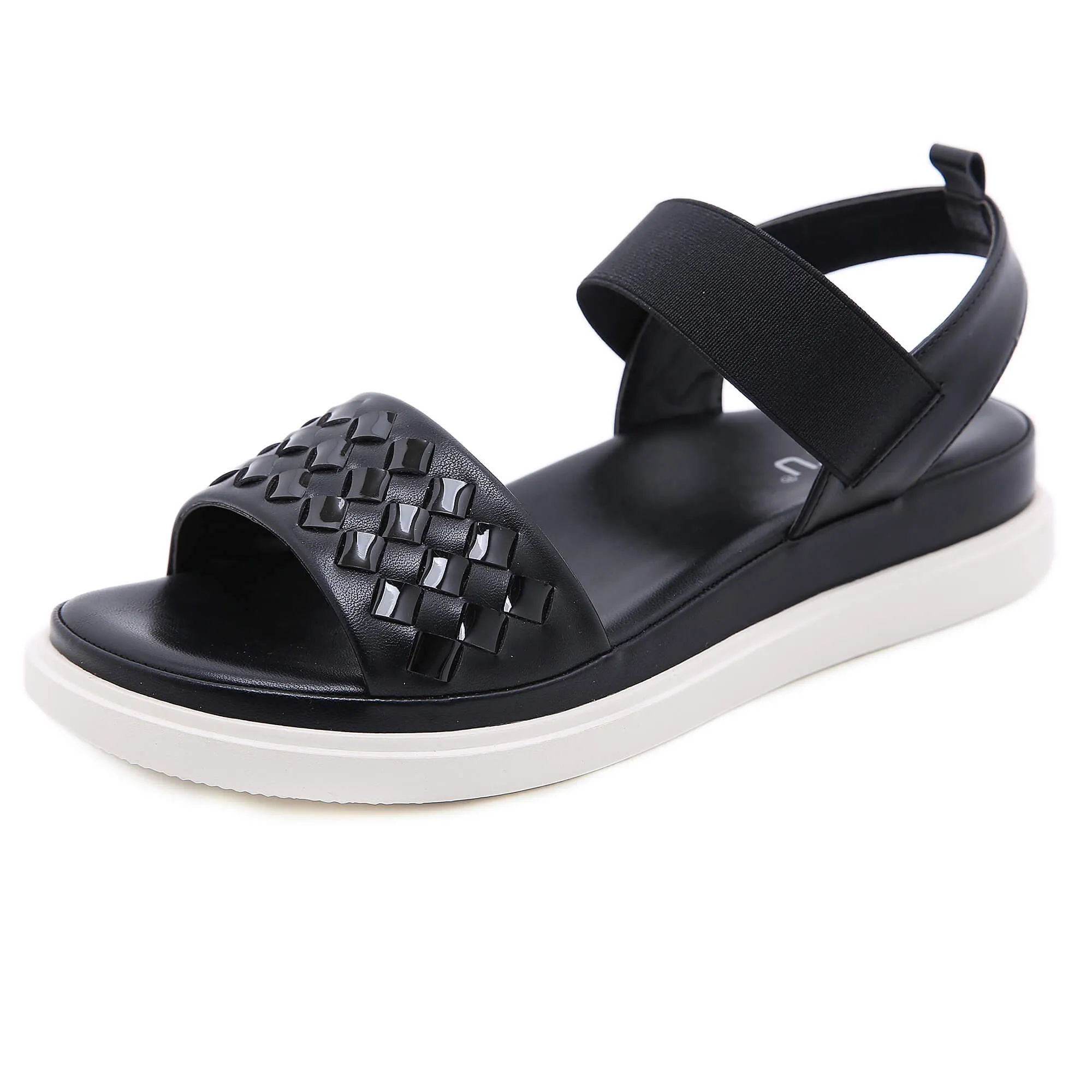 Braided Rubber Band Forever Slides Flat Sandals - Siketu