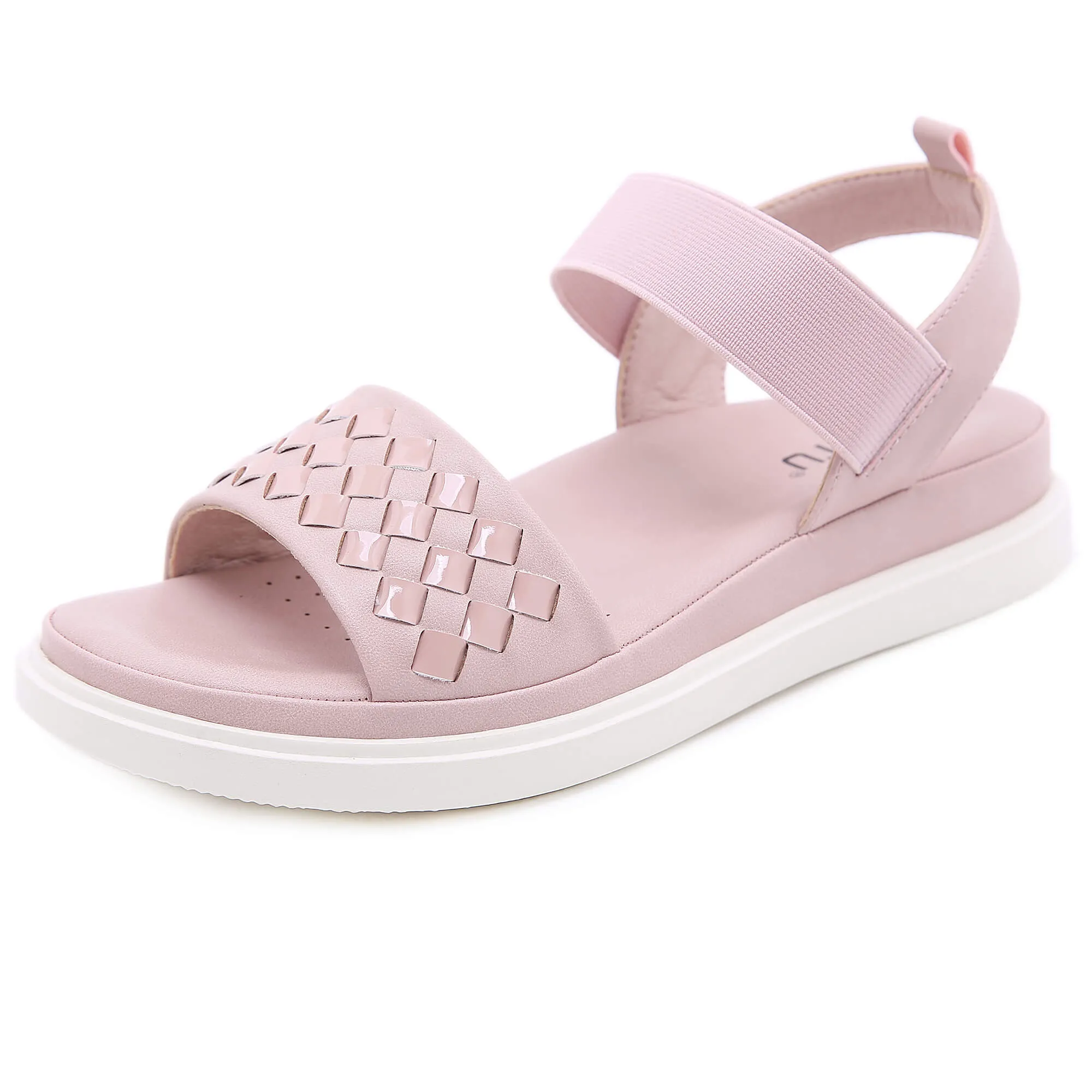 Braided Rubber Band Forever Slides Flat Sandals - Siketu