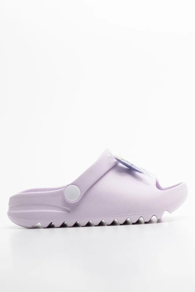 Butterfly Glitter Slide Lilac