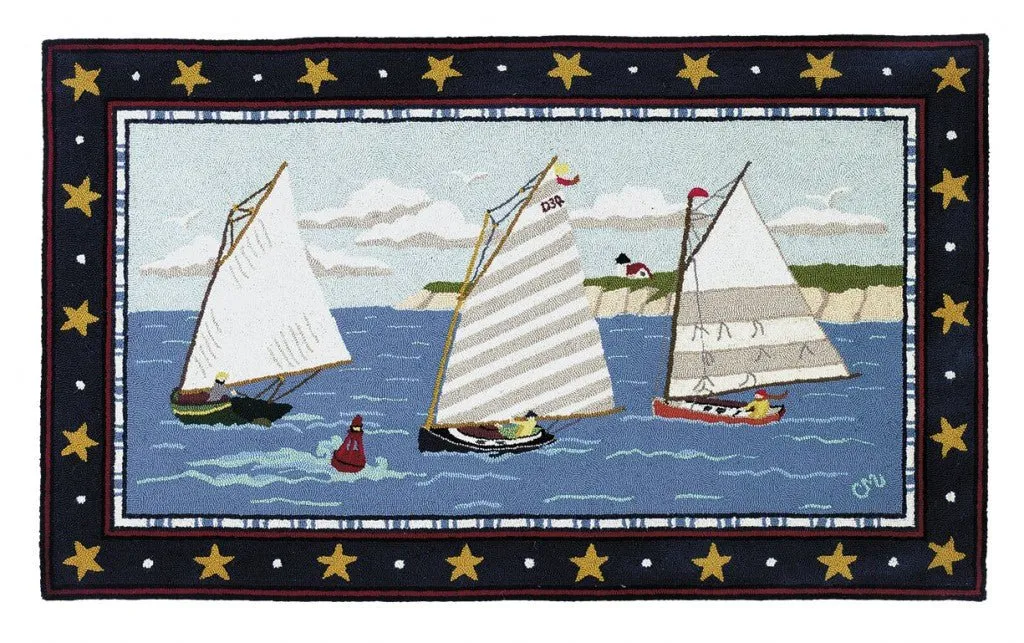 Cape Cod Cat Boat 3x5
