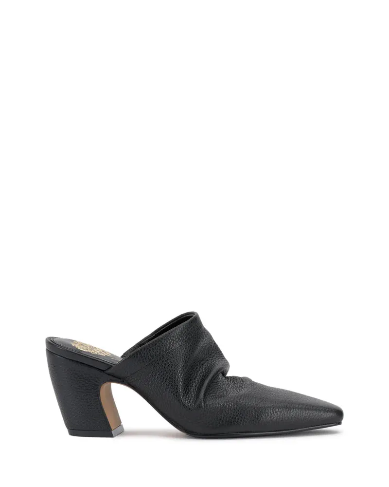 Carlie Slouched Pointed Toe Mule - Black
