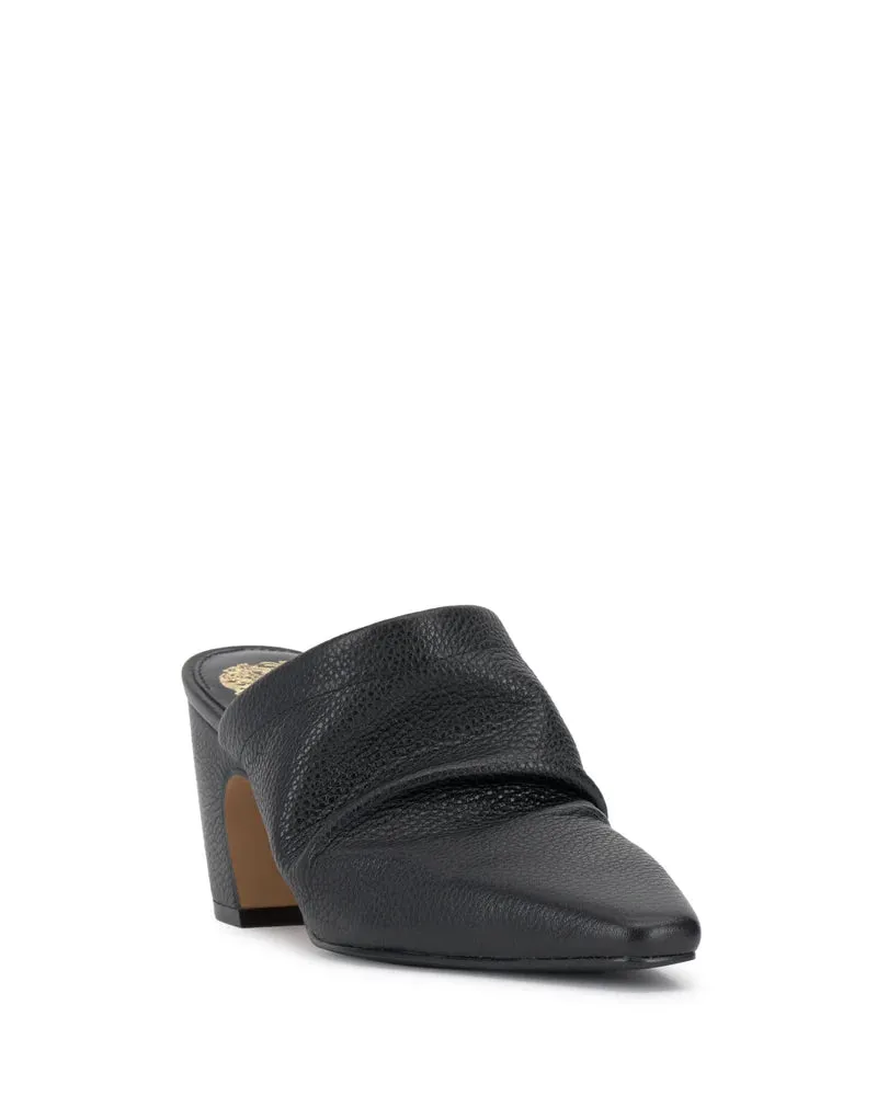 Carlie Slouched Pointed Toe Mule - Black