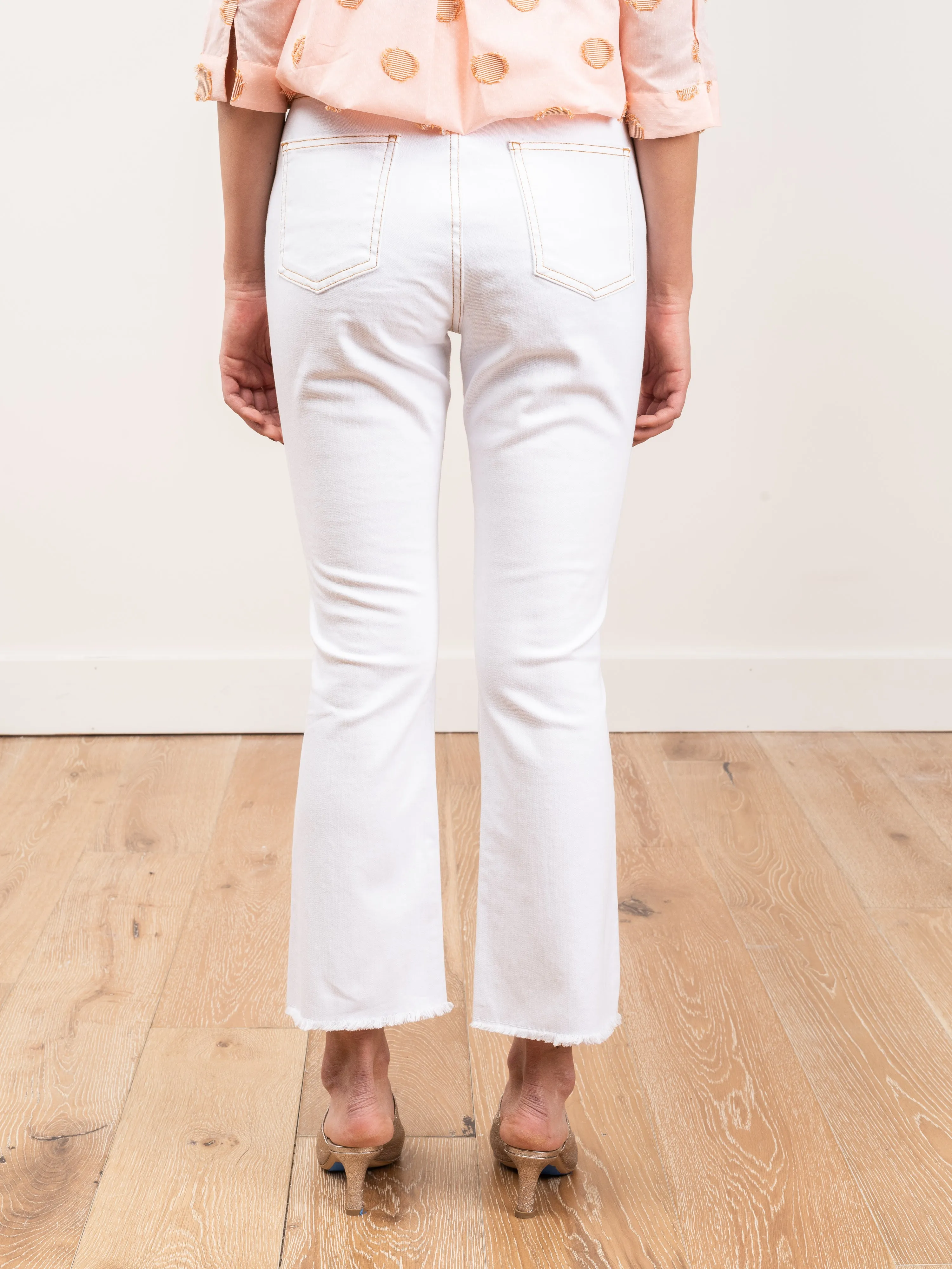 carolyn baby boot jean - white