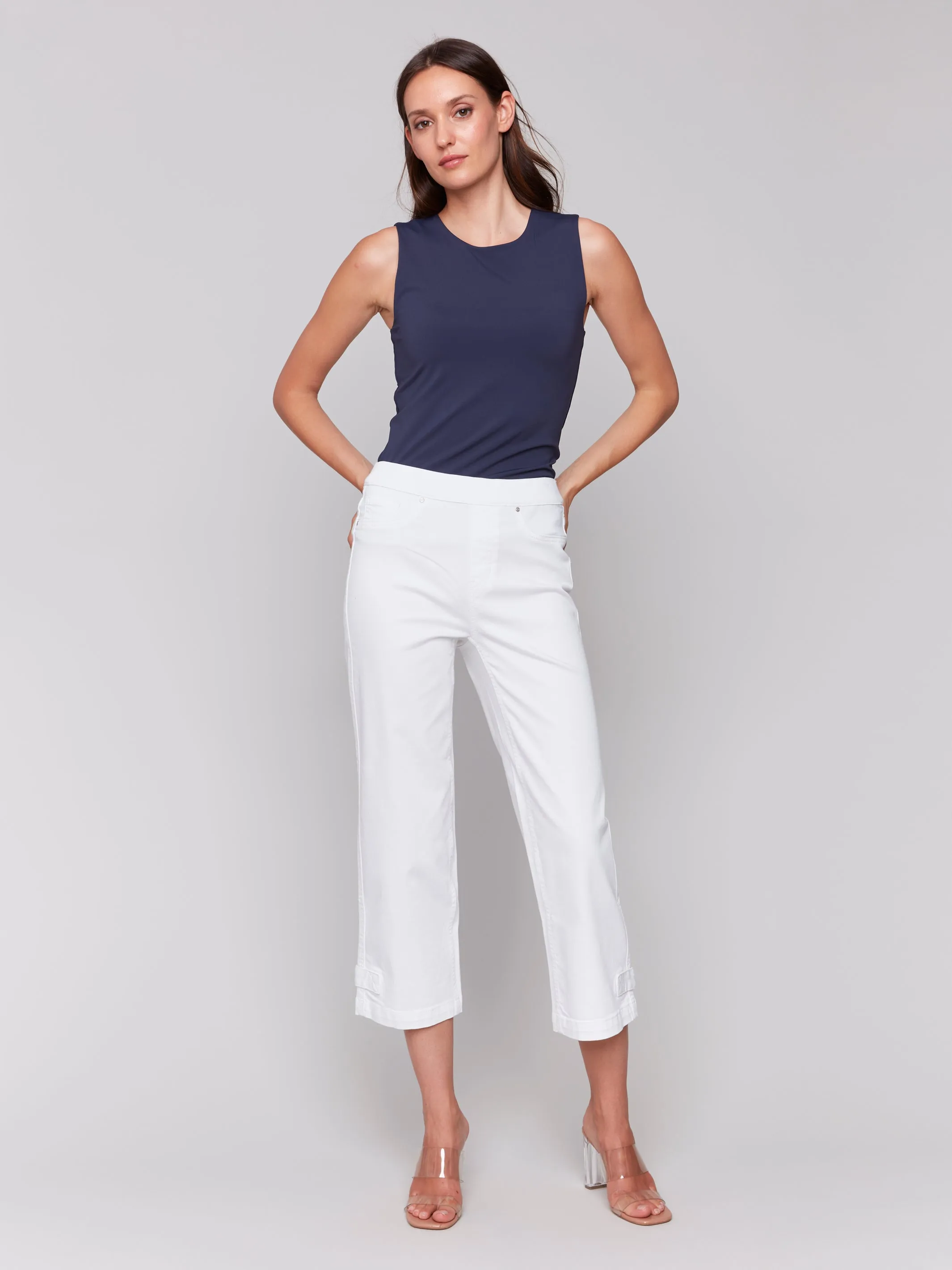 CB Cropped Pull-On Jeans