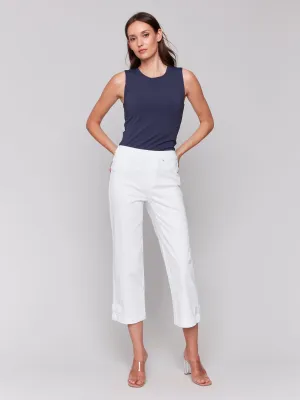 CB Cropped Pull-On Jeans