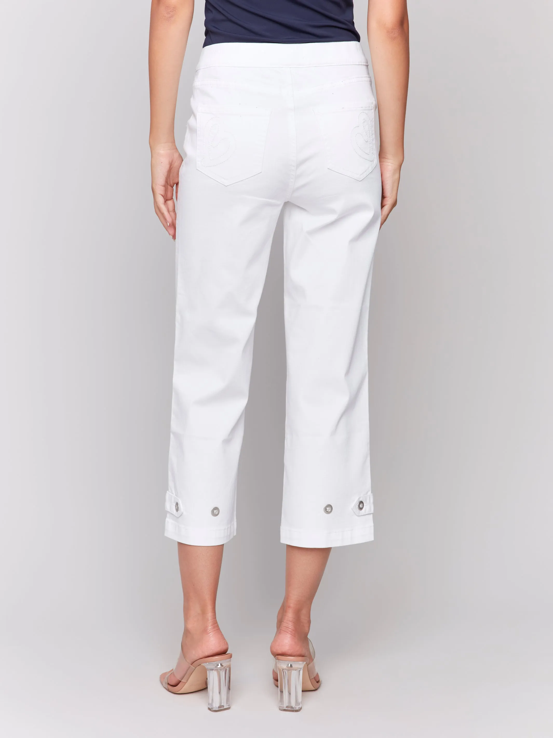 CB Cropped Pull-On Jeans