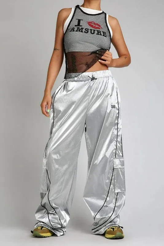 Chrome Pulse Parachute Pants