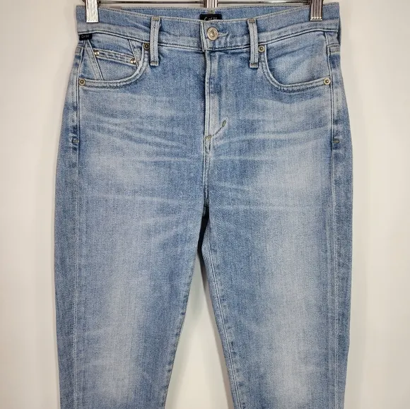 Citizens of Humanity Rocket Crop High Rise Skinny Jean Sculpt Oracle Light Wash