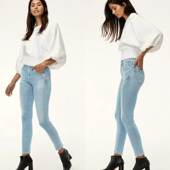 Citizens of Humanity Rocket Crop High Rise Skinny Jean Sculpt Oracle Light Wash