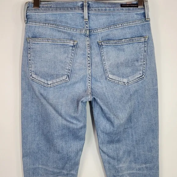 Citizens of Humanity Rocket Crop High Rise Skinny Jean Sculpt Oracle Light Wash
