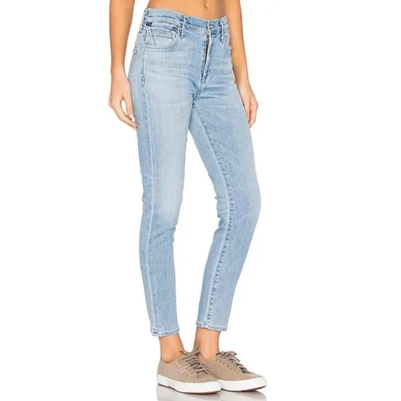 Citizens of Humanity Rocket Crop High Rise Skinny Jean Sculpt Oracle Light Wash