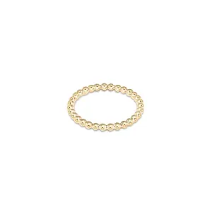 Classic Gold 2mm Bead Ring Size 6