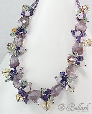 Collar Artesanal de Piedras Naturales, Piedras de Cuarzo, Cristal y Plata Ley 925 - Natural Stones, Quartz Stones, Crystal and 925 Sterling Silver Handmade Beaded Necklace - ID: 51756275 Bellash