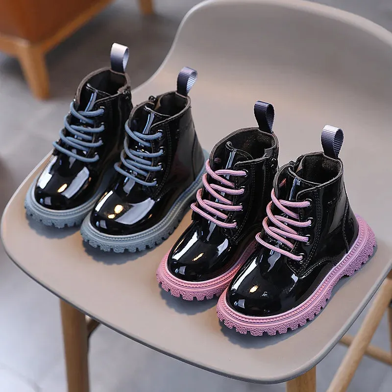 Colorful Lace-Up Toddler Boots