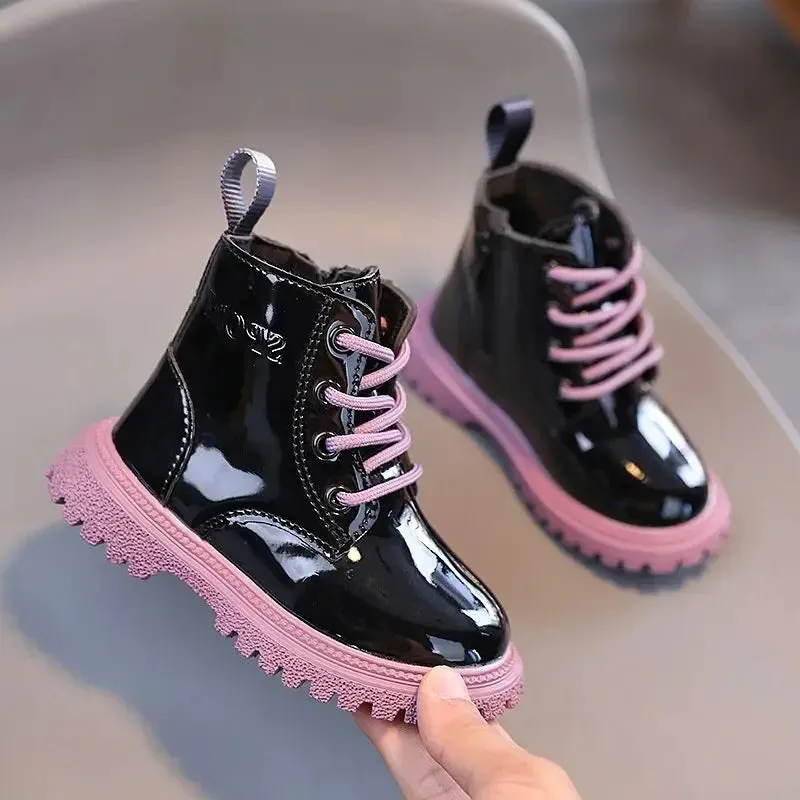 Colorful Lace-Up Toddler Boots