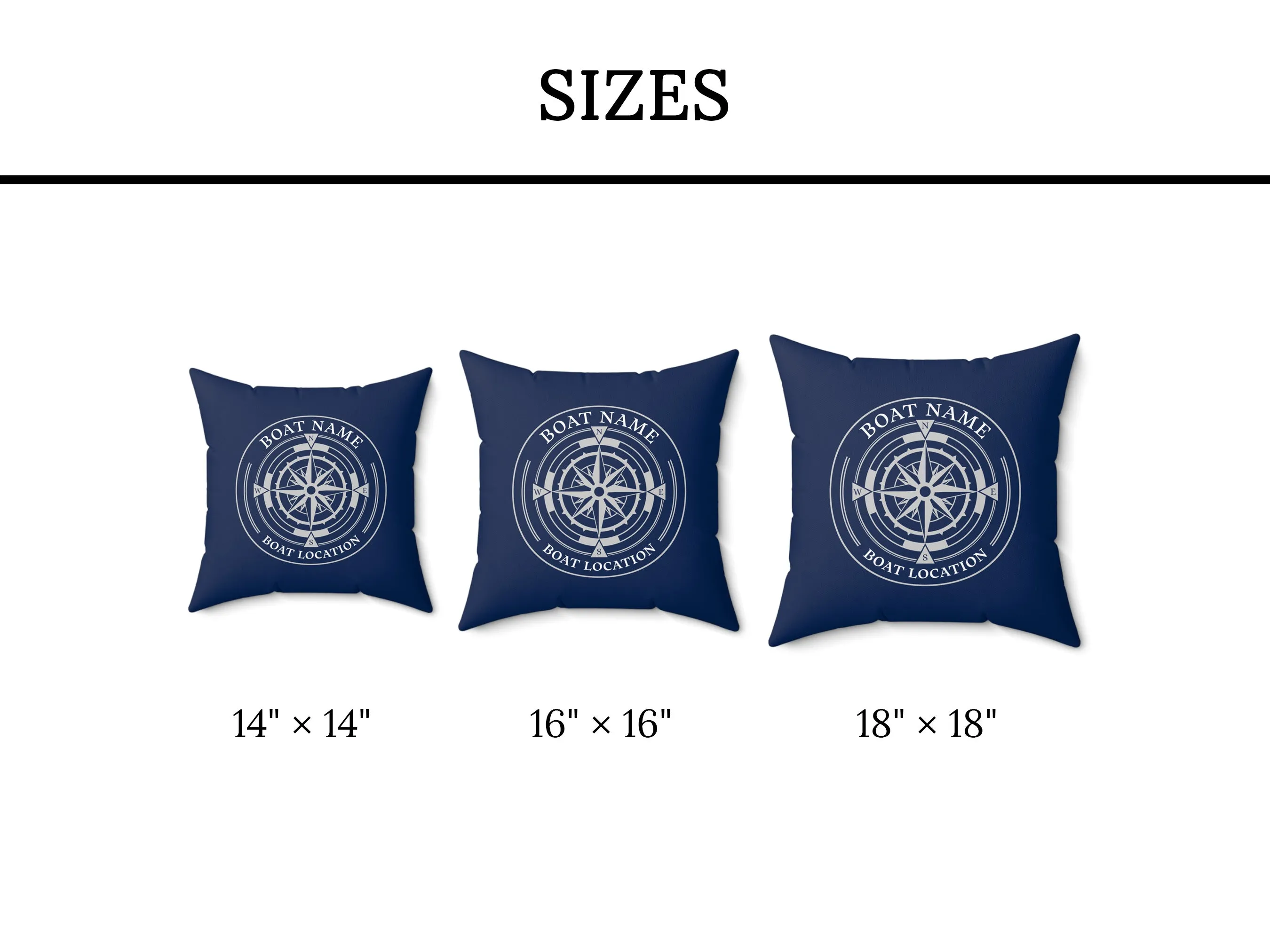 Compass Indoor Pillow | Upwind Design
