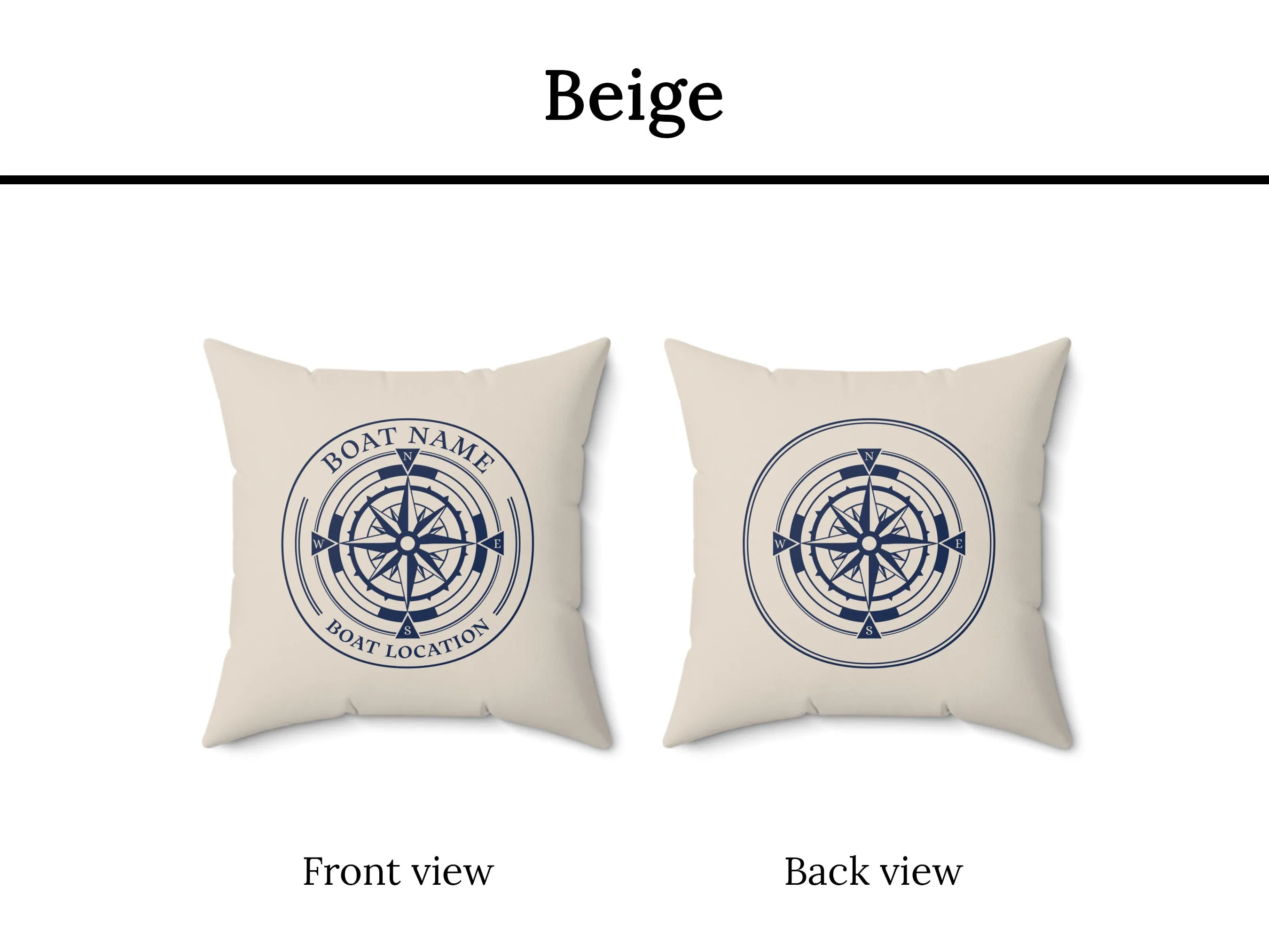 Compass Indoor Pillow | Upwind Design