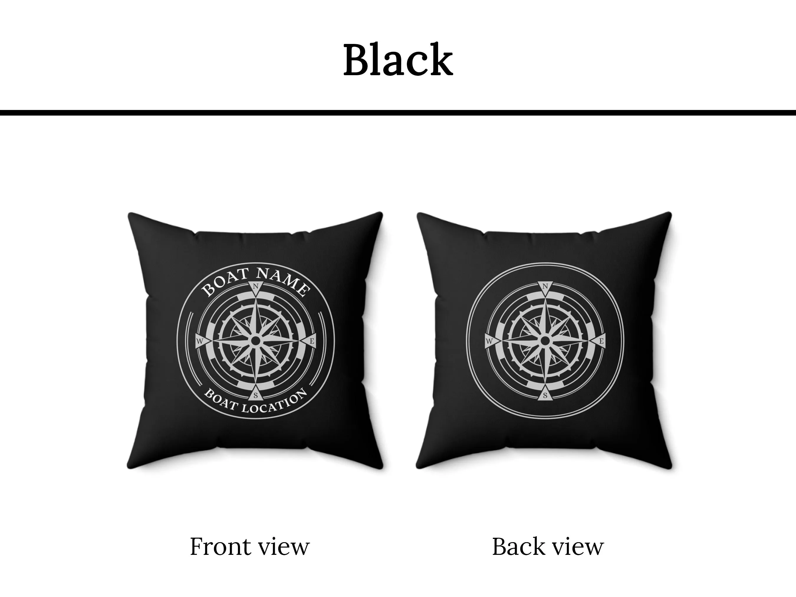 Compass Indoor Pillow | Upwind Design