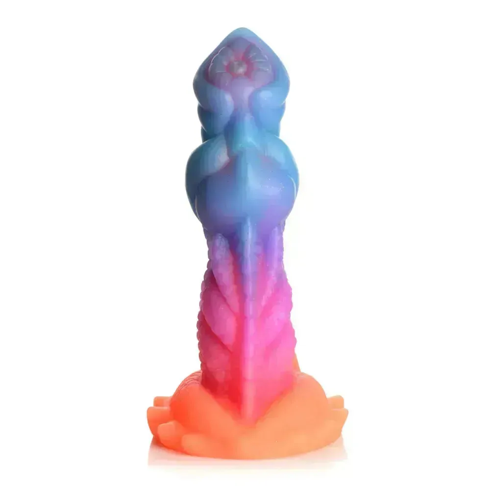 Creature Cocks Aqua-Cock - Glow in Dark Multi- 19.3 cm Fantasy Dildo