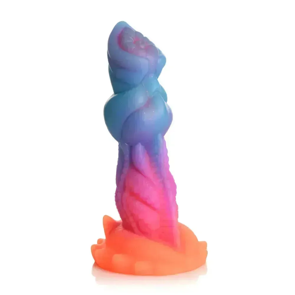 Creature Cocks Aqua-Cock - Glow in Dark Multi- 19.3 cm Fantasy Dildo