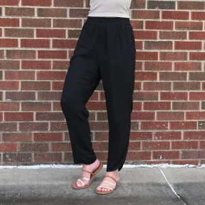 Cropped Linen Pants