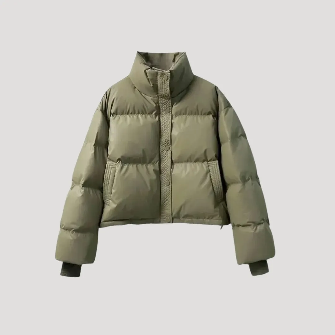 Cropped Puffer Coat