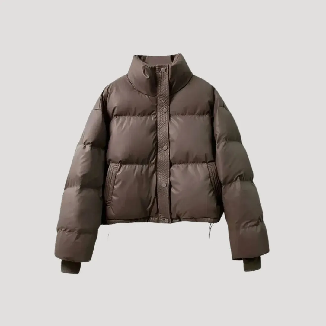 Cropped Puffer Coat