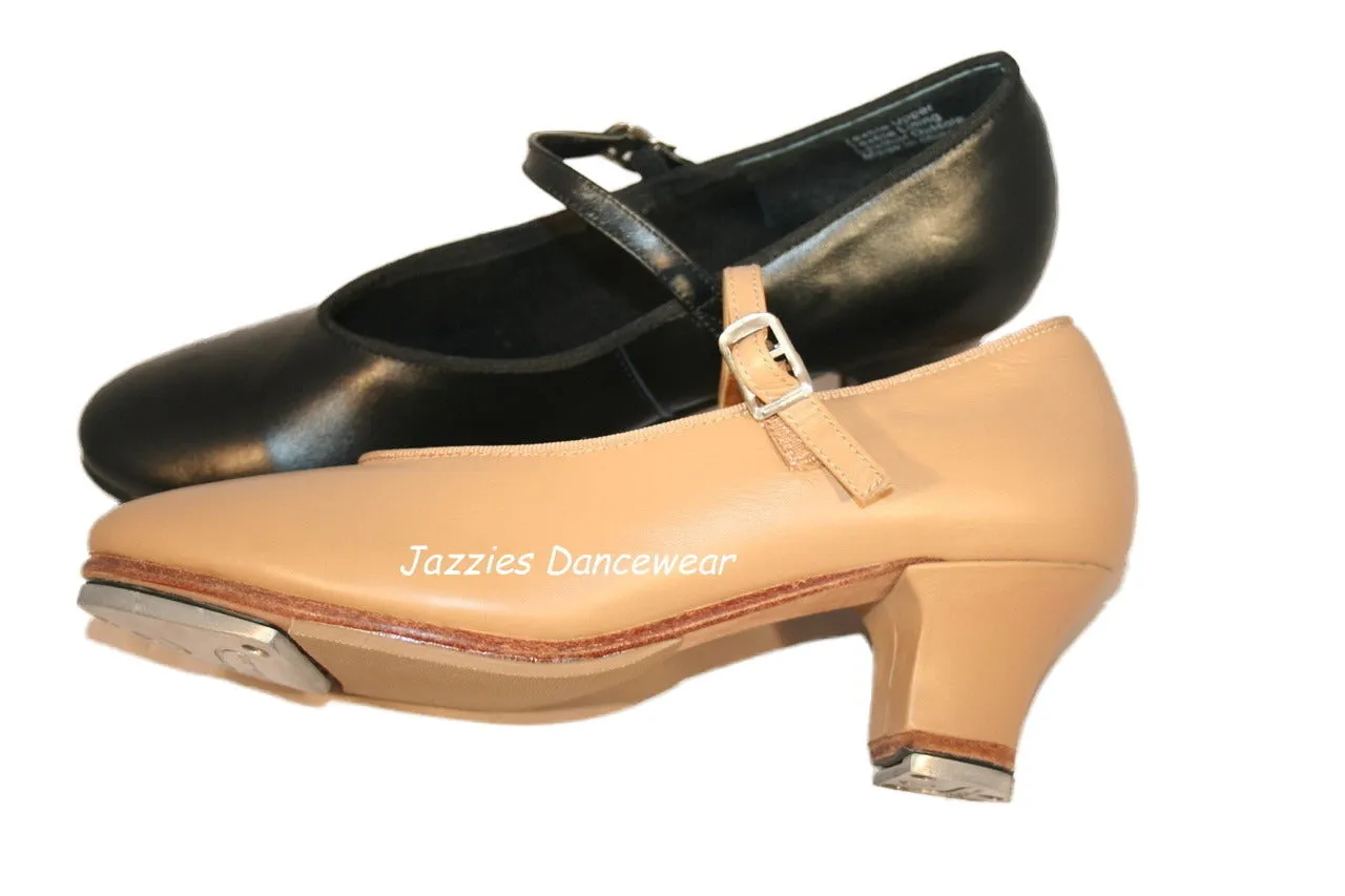 Cuban Heel Tap Shoes Tan or Black