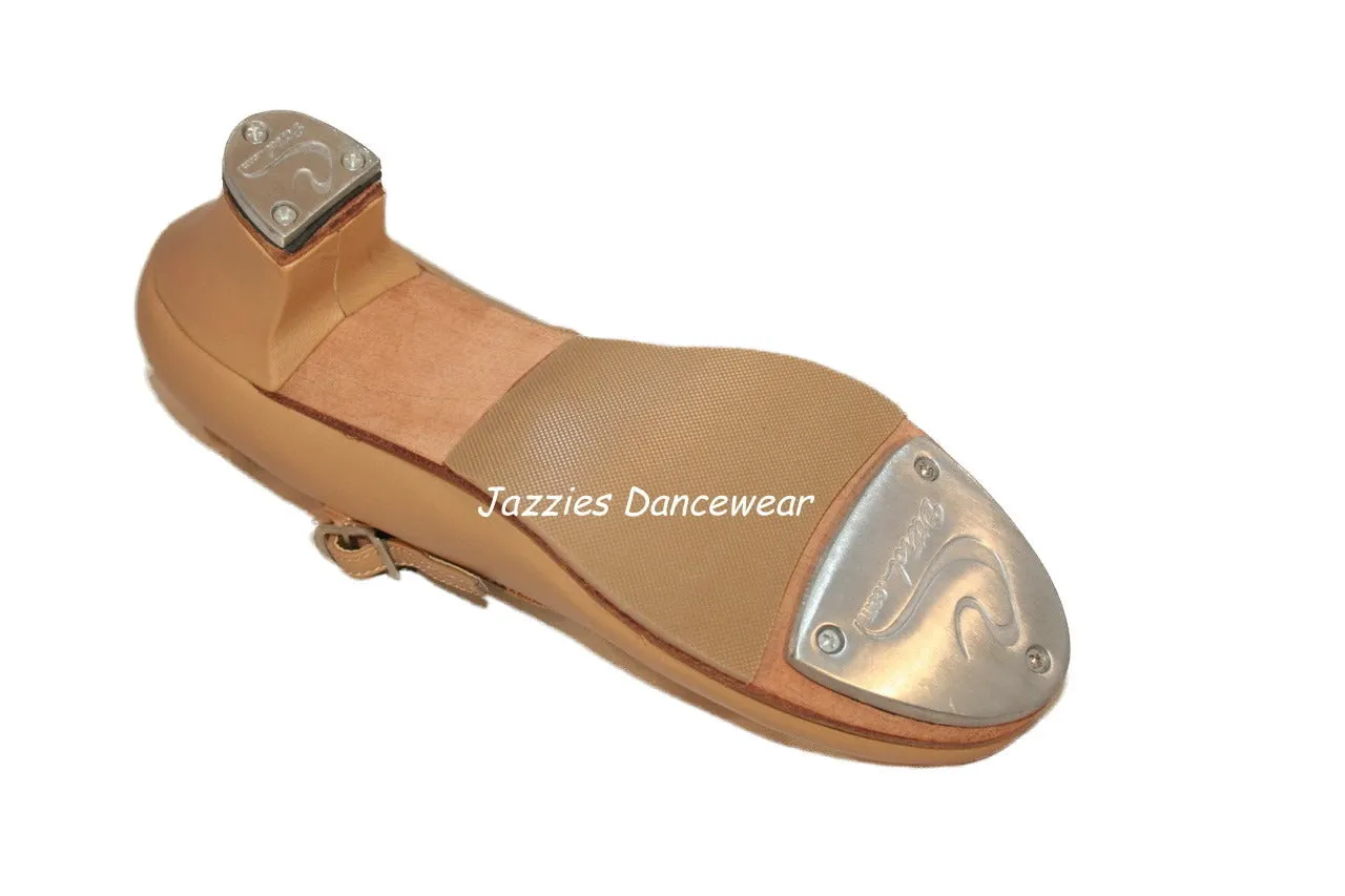 Cuban Heel Tap Shoes Tan or Black