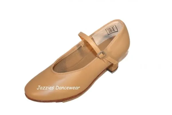 Cuban Heel Tap Shoes Tan or Black