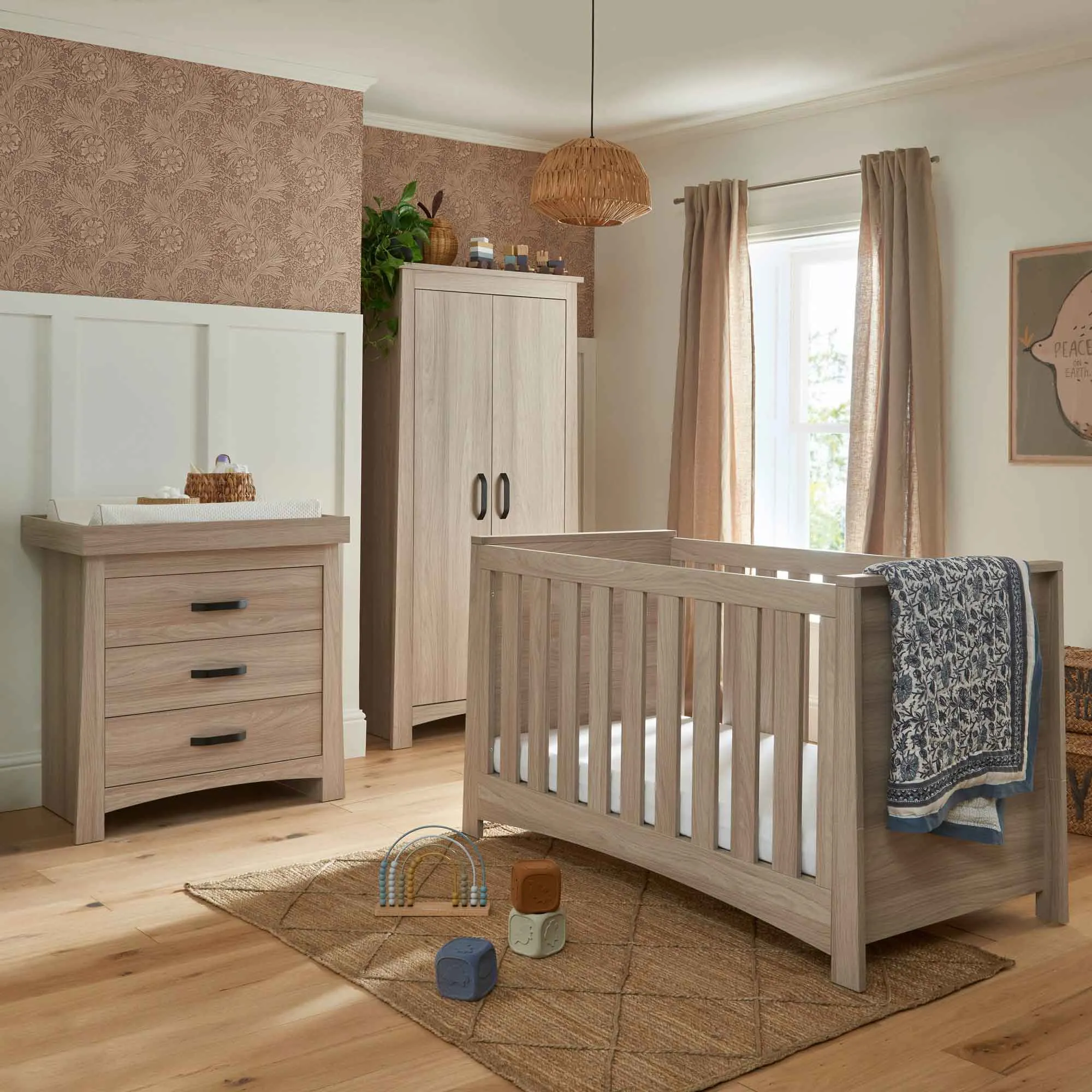 CuddleCo Isla 3 Piece Set in Ash