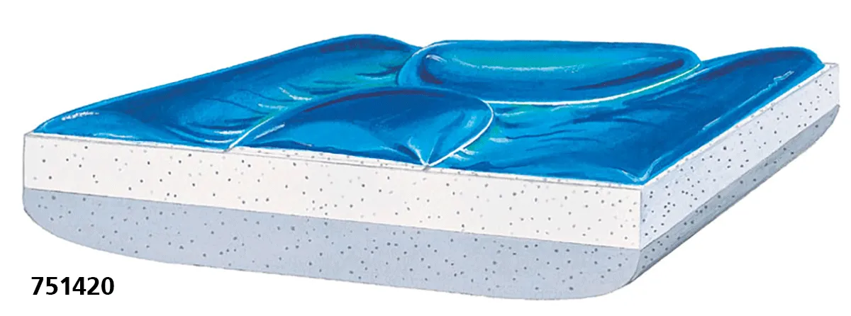 Cushions Wheelchair Gel Position Plus Wedge 3.5" Front 1" Back by SkilCare