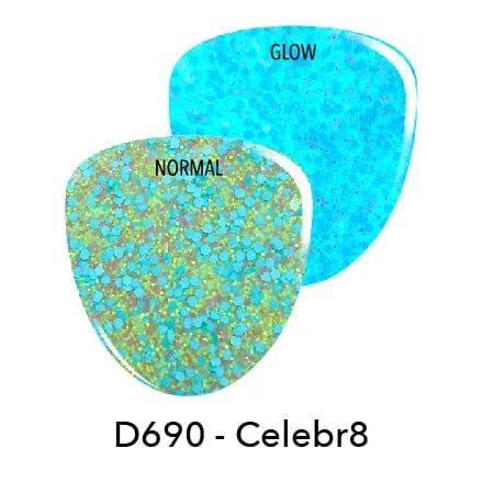 D690 Celebr8 Blue Glow Dip Powder
