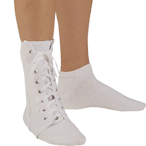 DeRoyal Canvas Lace-Up Ankle Brace