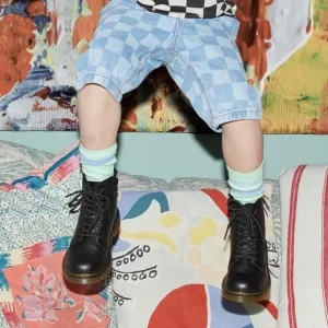 Dr. Martens Zavala Big Kid Combat Boot Size 2
