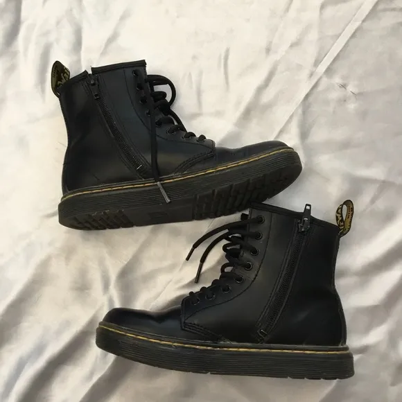 Dr. Martens Zavala Big Kid Combat Boot Size 2