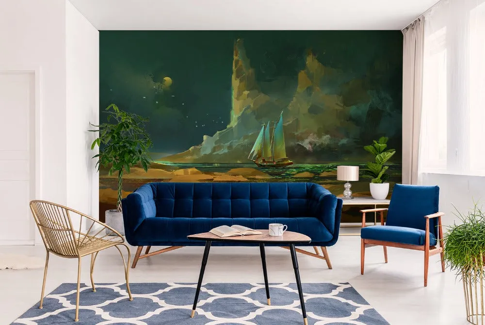 Dreaming Boat Wallpaper Mural