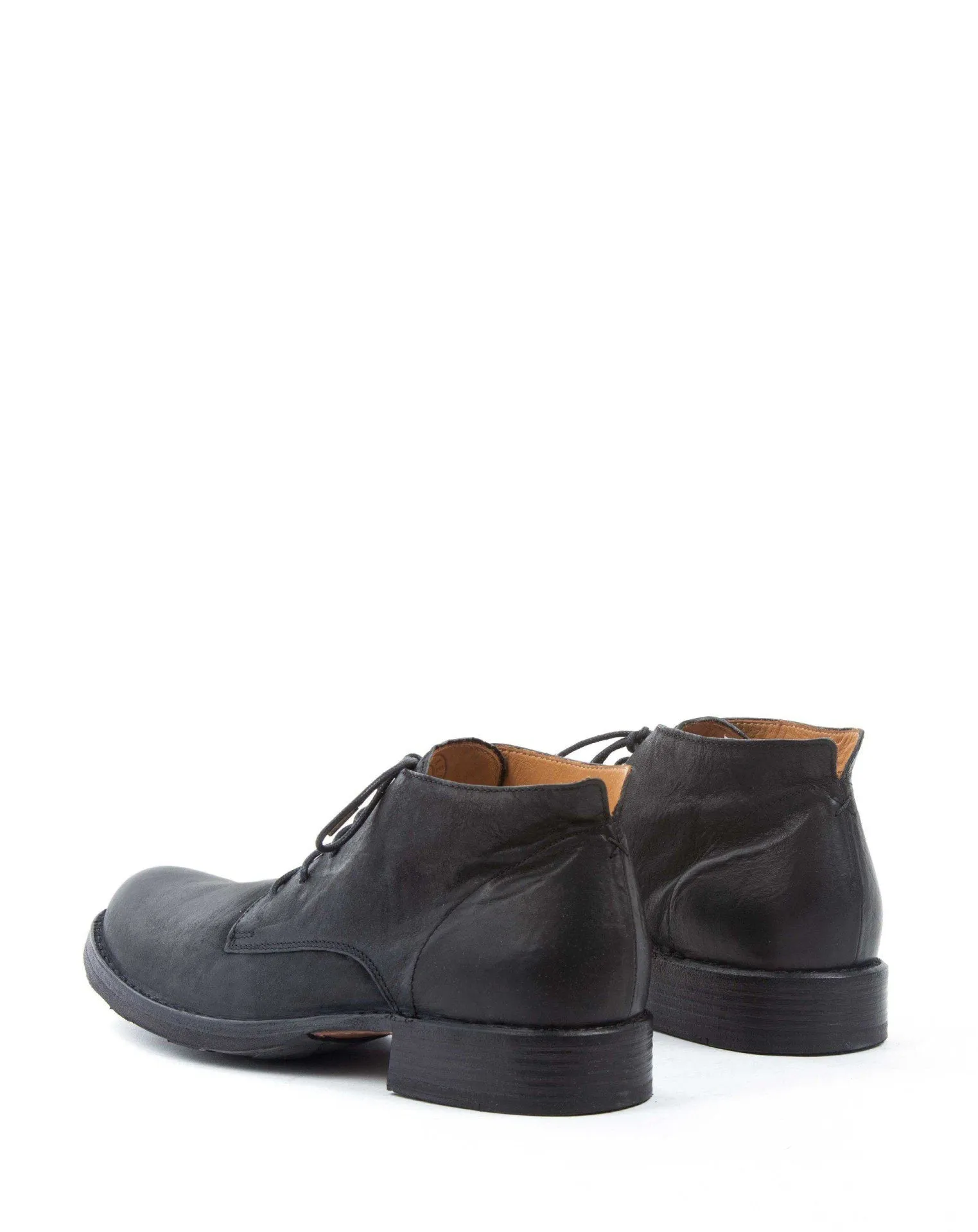 EDD Black Leather Lace-up Boots