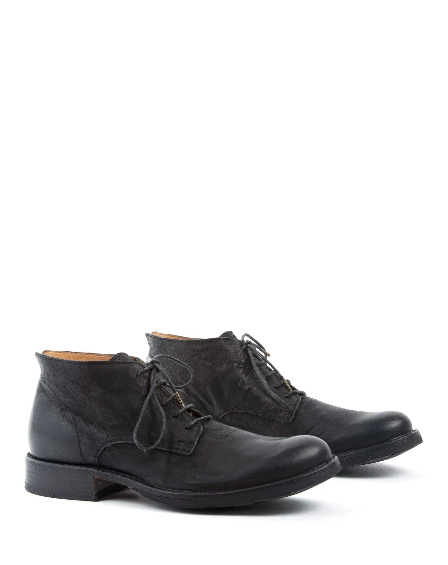 EDD Black Leather Lace-up Boots
