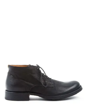 EDD Black Leather Lace-up Boots