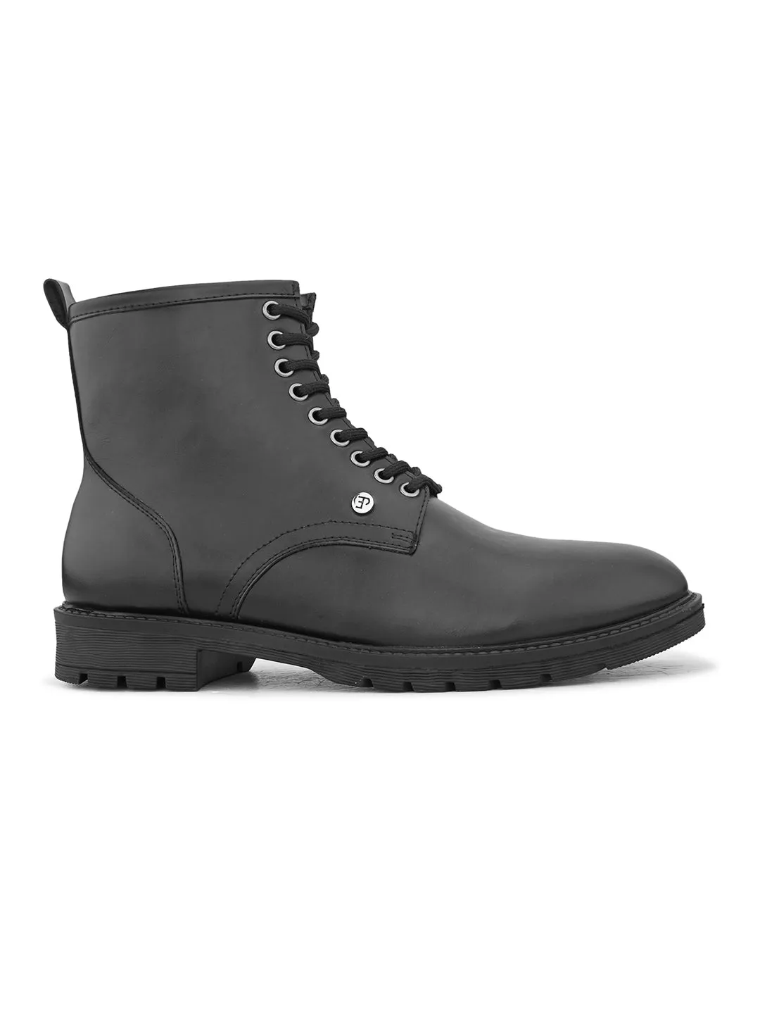 EL PASO Men Faux Leather Casual Lace Up Boots