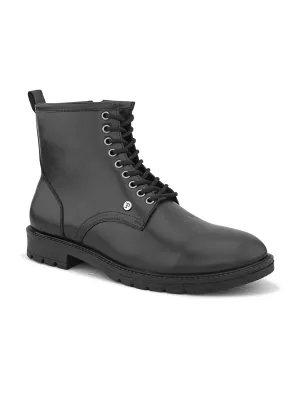 EL PASO Men Faux Leather Casual Lace Up Boots
