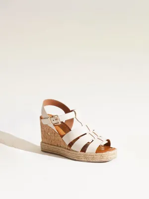 Elena Leather Wedge