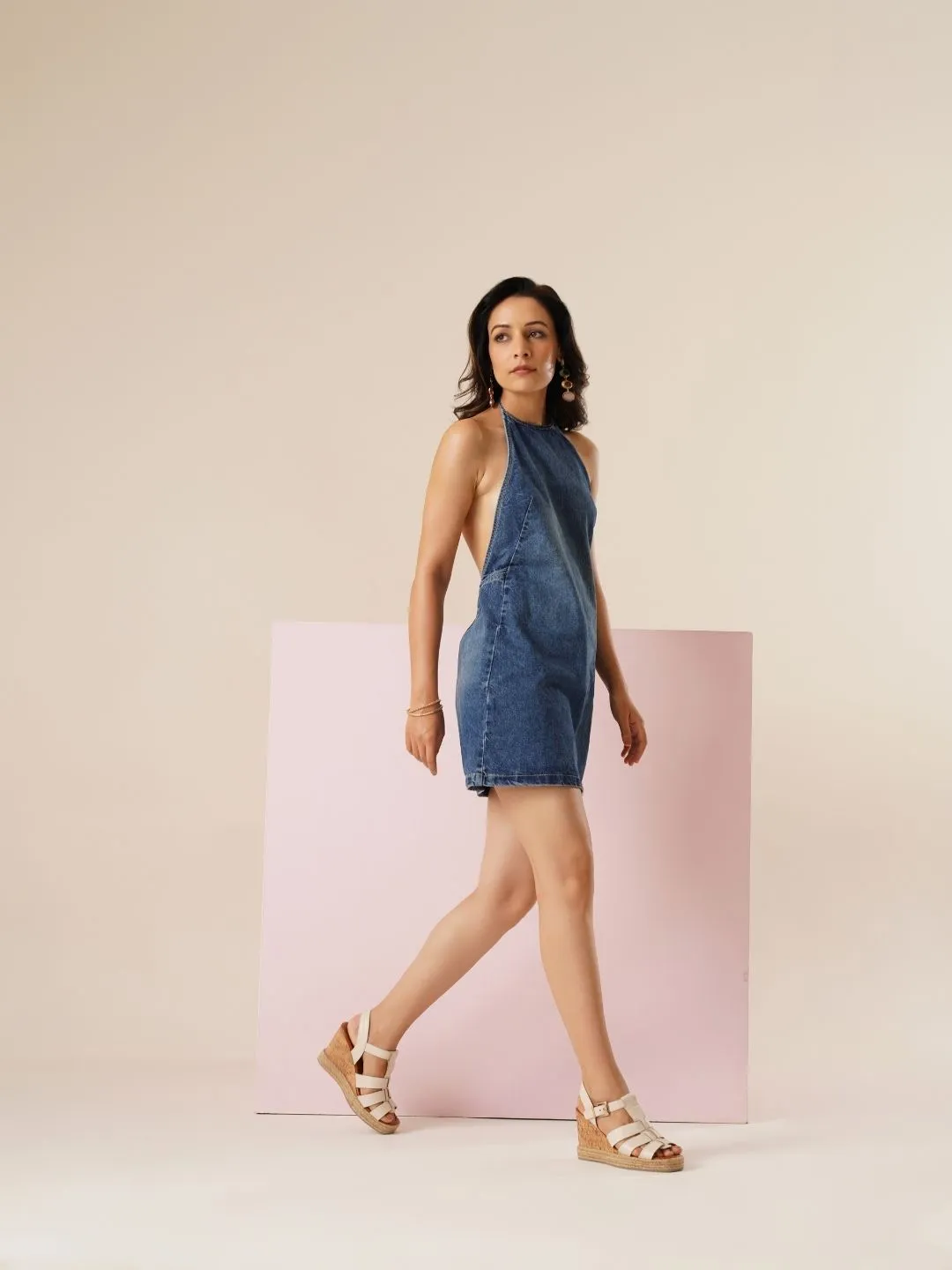 Elena Leather Wedge
