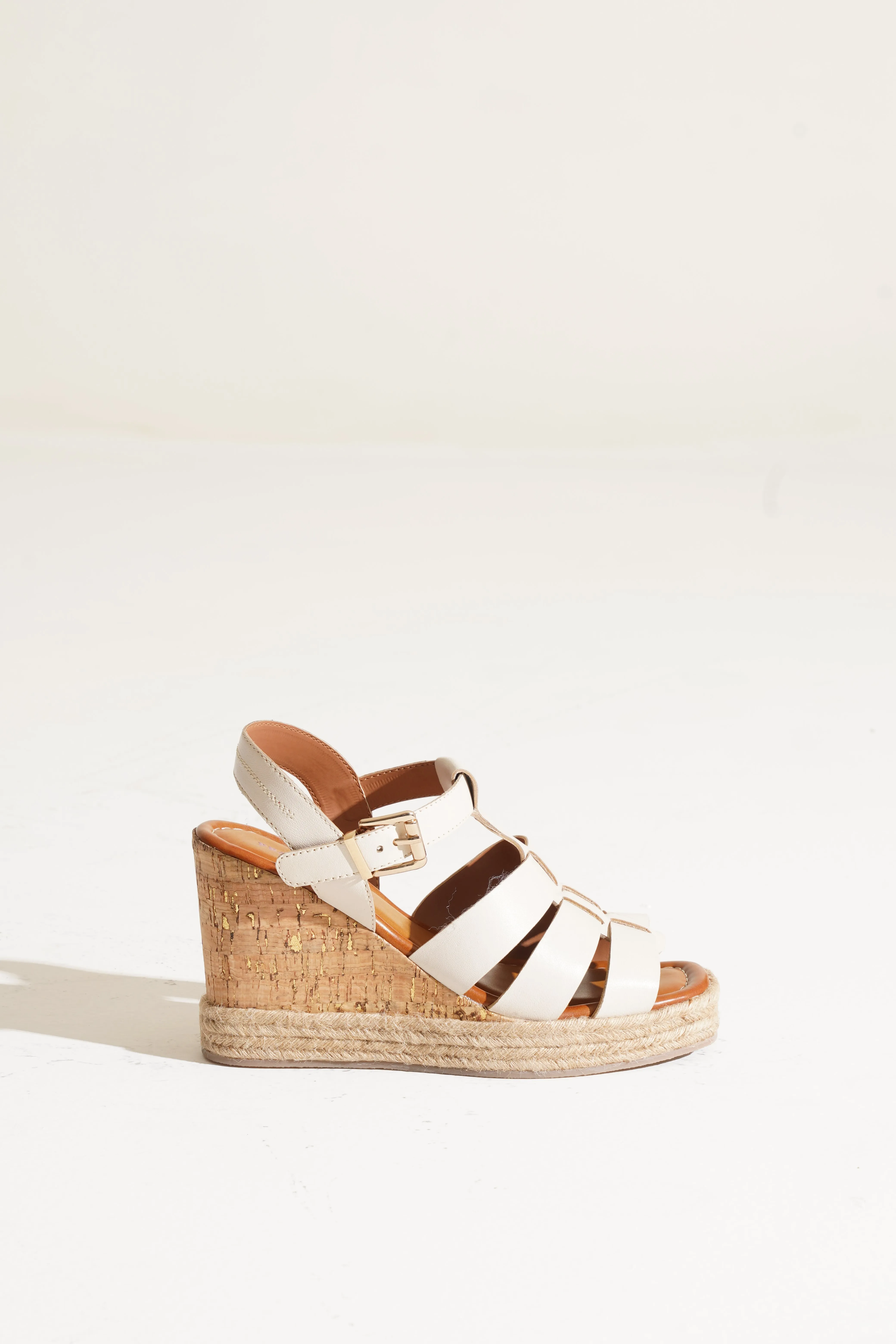 Elena Leather Wedge