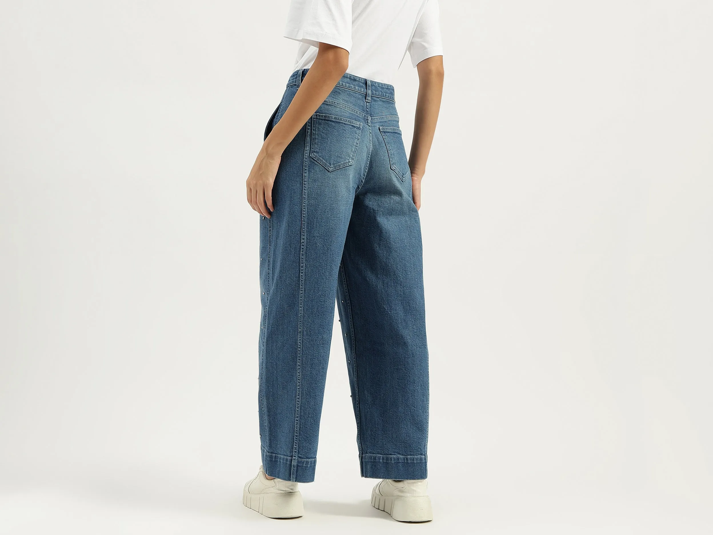 Embellished Straight Fit Jeans