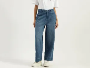 Embellished Straight Fit Jeans