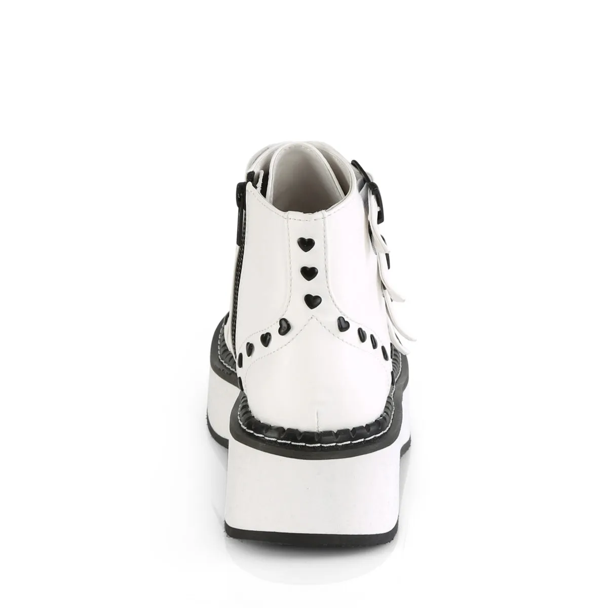 EMILY-315  White Vegan Leather