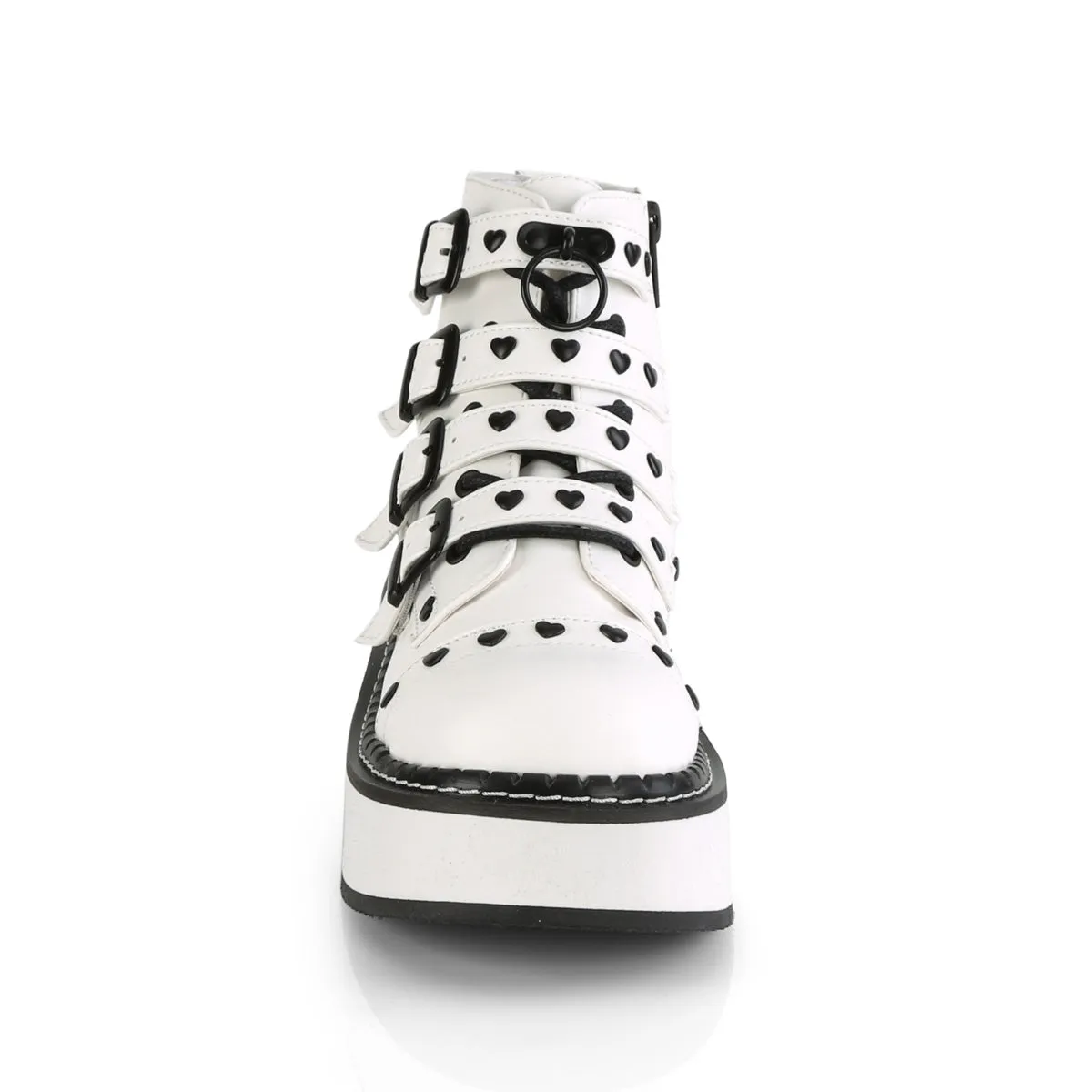 EMILY-315  White Vegan Leather
